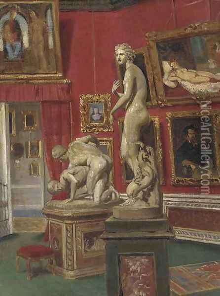 The Gallery in the Pitti Palace, Florence Oil Painting - Italian School
