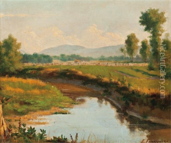 Summer Harvest Oil Painting - Joseph-Charles Franchere