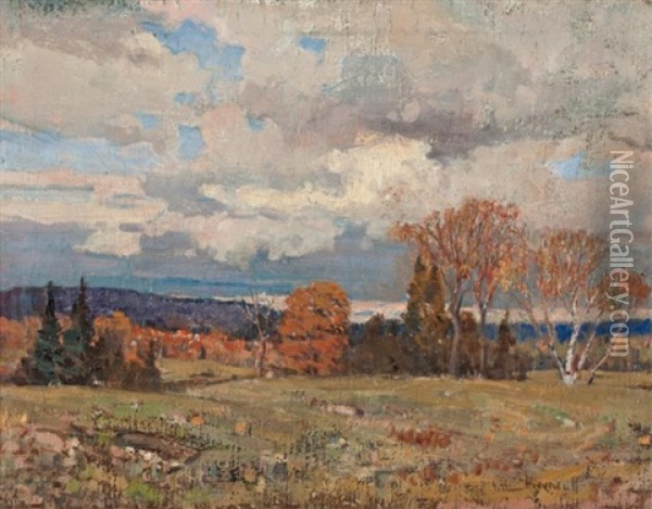 Autumn In The Gatineau Hills Oil Painting - Peleg Franklin Brownell