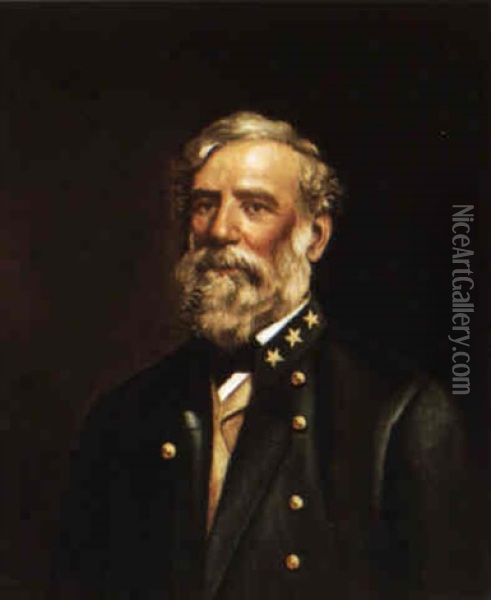Portrait Of General Robert E. Lee Oil Painting - William Sanford Mason