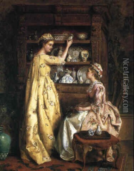 China Cabinet Oil Painting - William Powell Frith