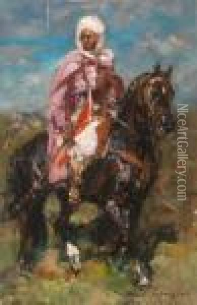 Cavalier Arabe Oil Painting - Henri Julien Rousseau
