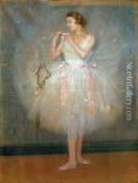 Ballerine. Oil Painting - Pierre Carrier-Belleuse