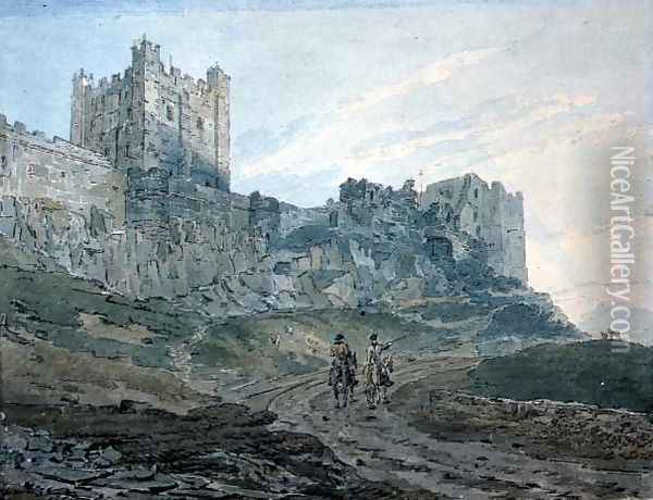 Bamburgh Castle Northumberland Oil Painting - Thomas Girtin