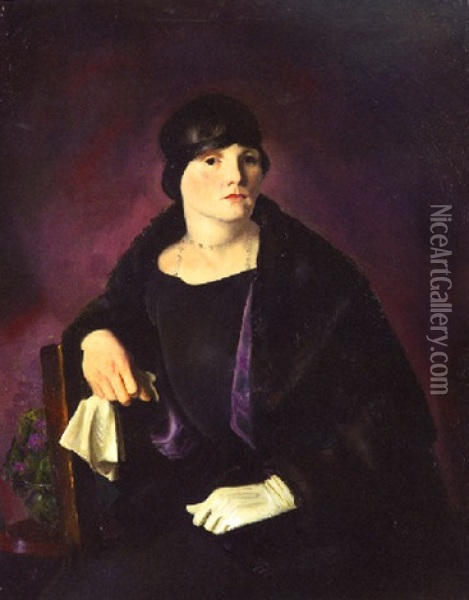 Mrs. Richter Oil Painting - George Bellows