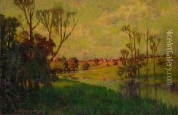 Pennsylvania Landscape Oil Painting - Hugh Henry Breckenridge