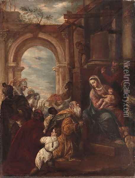 The Adoration of the Magi Oil Painting - Paolo Veronese (Caliari)