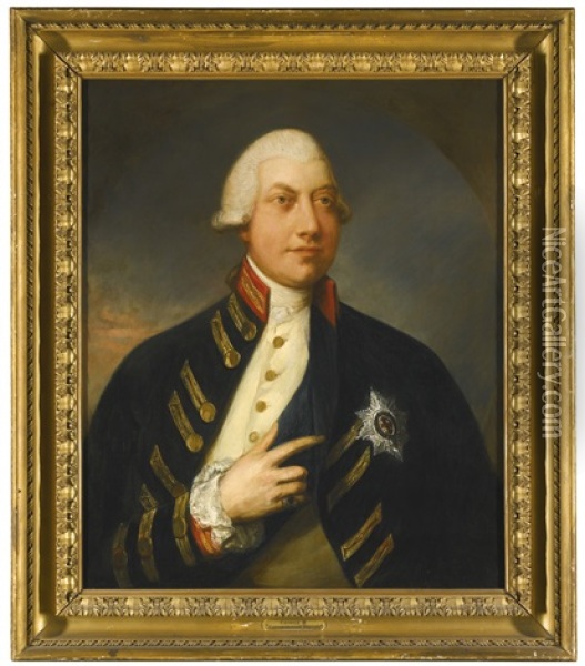 Portrait Of George Iii Oil Painting - Gainsborough Dupont