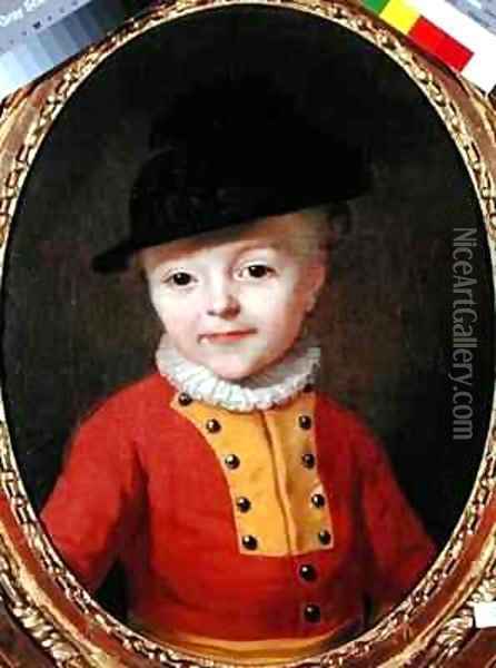 Portrait of a young child Oil Painting - Francois-Hubert Drouais