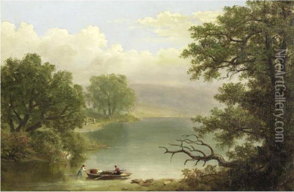 Bosler's Dam Oil Painting - William Russell Smith