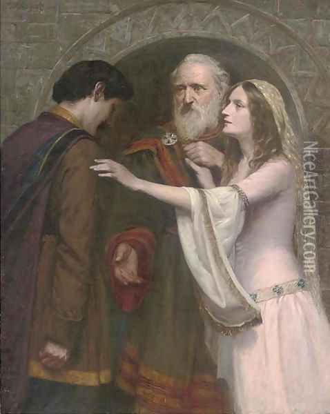 The reconciliation Oil Painting - Thomas W. Holgate