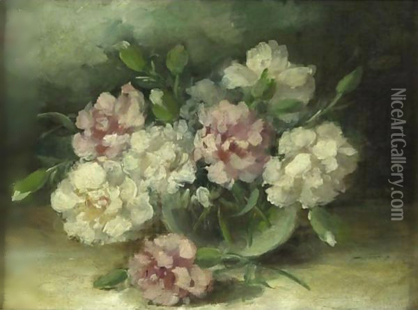 Still Life With Flowers Oil Painting - Charles Ethan Porter