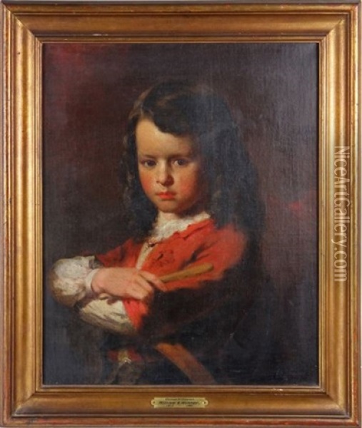 The Artist's Son Oil Painting - William E. Winner