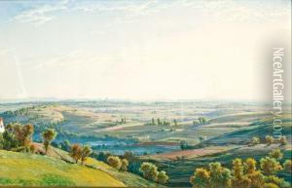 Dombsag Oil Painting - Karoly Miksa, Karl Reissmann M