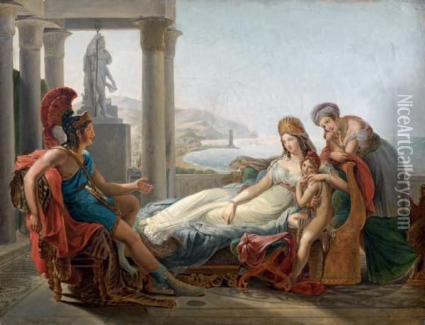 Enee Racontant A Didon Les Malheurs De Carthage Oil Painting - Baron Pierre-Narcisse Guerin