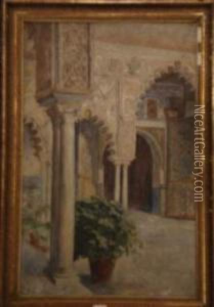 Interieur De Mosquee Oil Painting - Alexandre Lunois