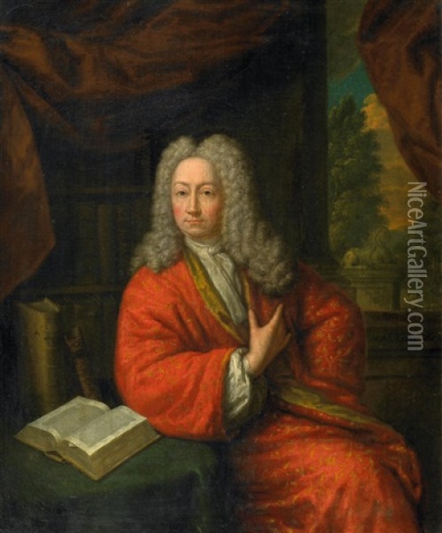 Portrat Des Frederick Houttujen Oil Painting - Mattheus Verheyden