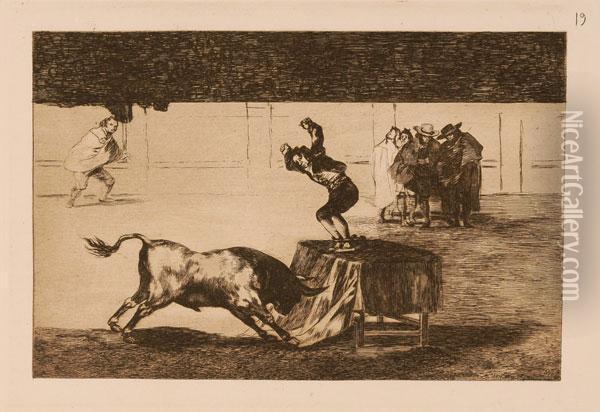 La Tauromaquia Oil Painting - Francisco De Goya y Lucientes