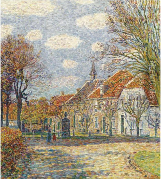 Rathaus In St. Anna (the Town Hall In St. Anna) Oil Painting - Paul Baum