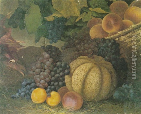 Fruits Of Autumn Oil Painting - William Mason Brown
