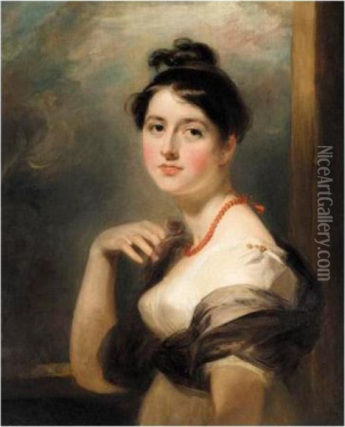 Portrait Of Elizabeth Williams Of Gwersylt Park, Denbighshire Oil Painting - Sir Thomas Lawrence