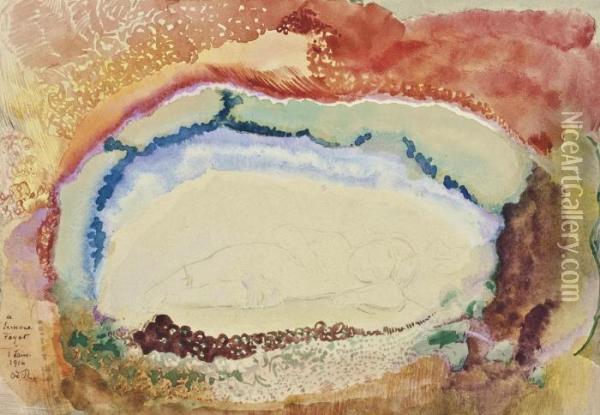 L'enfant Endormi Oil Painting - Odilon Redon