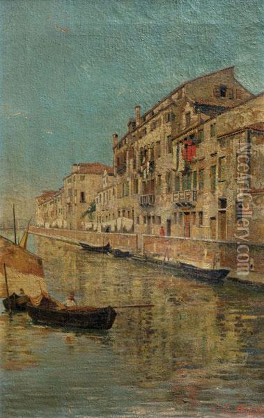 Venecia Oil Painting - Juan Luis Blanes