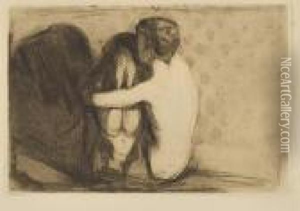 Consolation Oil Painting - Edvard Munch