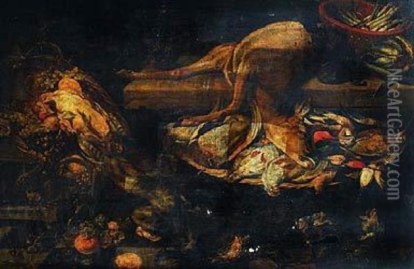 Bodegon Oil Painting - Frans Snyders