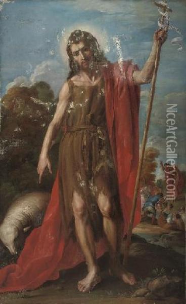 Saint John The Baptist Oil Painting - Jusepe Leonardo