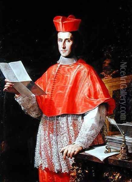 Cardinal Pietro Ottoboni 1610-91, c.1700 Oil Painting - Francesco Trevisani