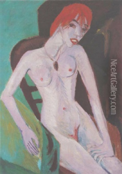 Rothaarige Oil Painting - Ernst Ludwig Kirchner