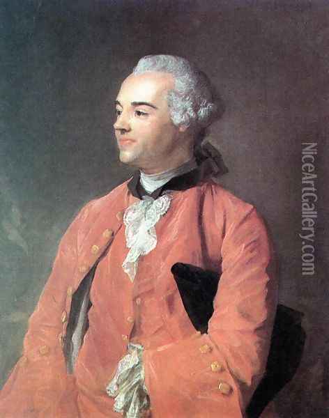 Portrait of Jacques Cazotte 1760-64 Oil Painting - Jean-Baptiste Perronneau