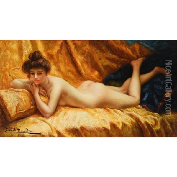 Nude Oil Painting - Daniel Hernandez Morillo