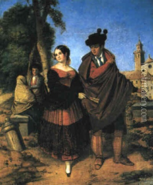 Afueras De Sevilla Oil Painting - Rafael Benjumea