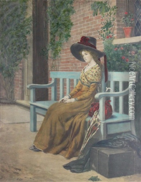 Waiting Oil Painting - Heywood Hardy