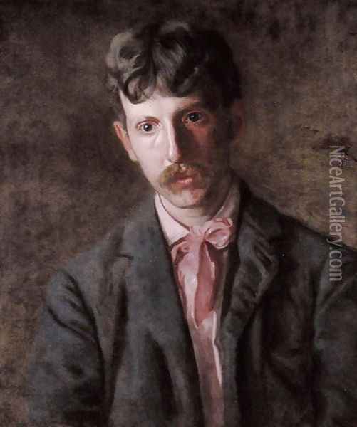 The Pianist (Stanley Addicks) 1896 Oil Painting - Thomas Cowperthwait Eakins