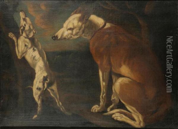 Two Dogs Oil Painting - Frans Snyders