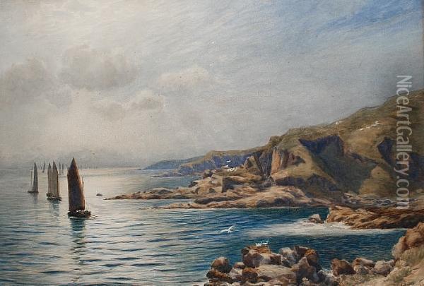 The Return Of The Herring Fleet Oil Painting - Patrick Lewis Forbes