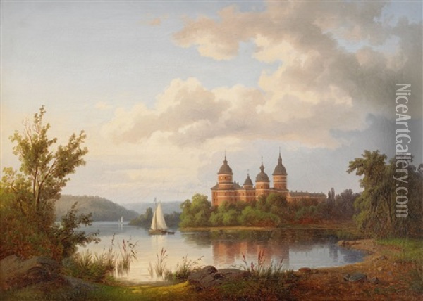 Gripsholms Slott Oil Painting - Carl Abraham Rothsten