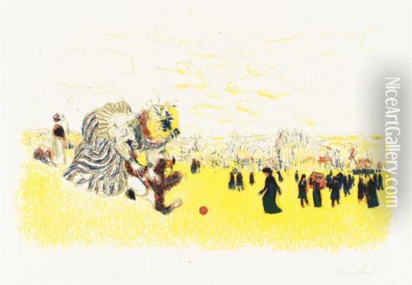 Jeux D'enfants (roger-marx 29) Oil Painting - Jean-Edouard Vuillard