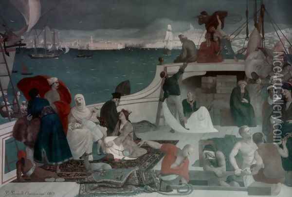 Marseille, eastern gate Oil Painting - Pierre-Cecile Puvis De Chavannes