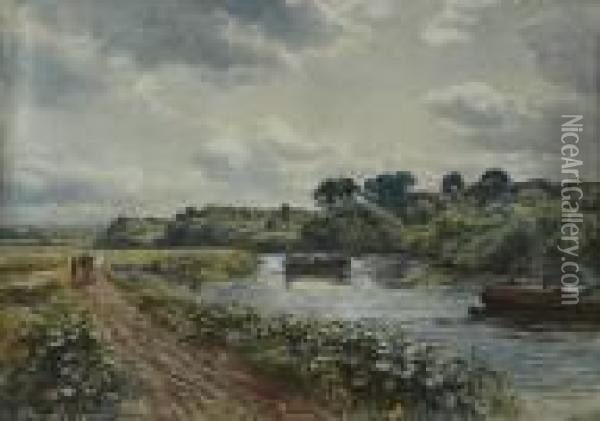 On The Avon Near Bristol Oil Painting - Samuel Bough