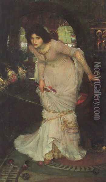 The Lady of Shalott 1894 Oil Painting - John William Waterhouse