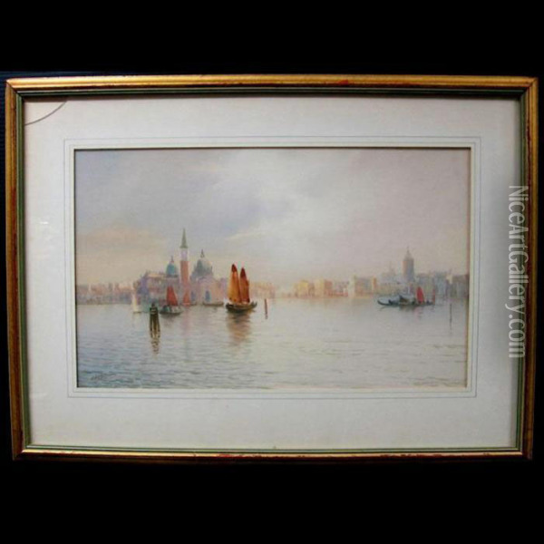 Harbour View Oil Painting - John Shapland