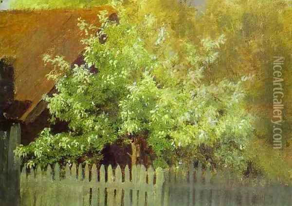 Bird Cherry Tree 1885 Oil Painting - Isaak Ilyich Levitan