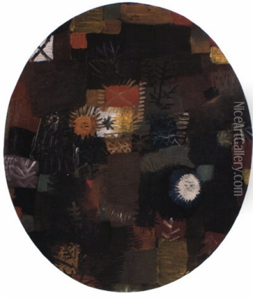 Kleines Weihnachtsstilleben Oil Painting - Paul Klee