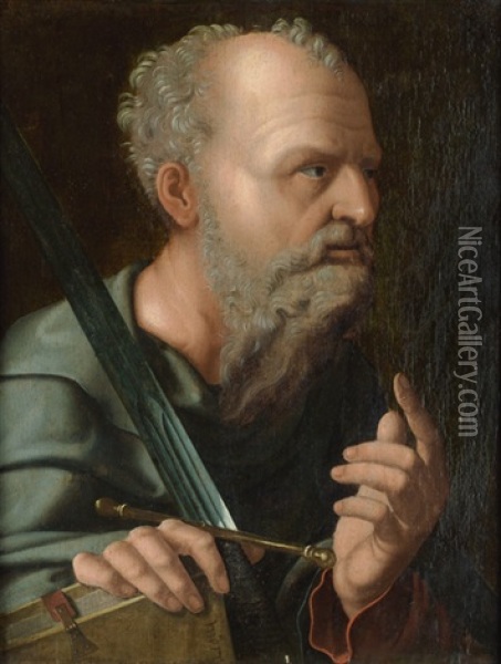 Der Apostel Paulus Oil Painting - Jan Van Scorel