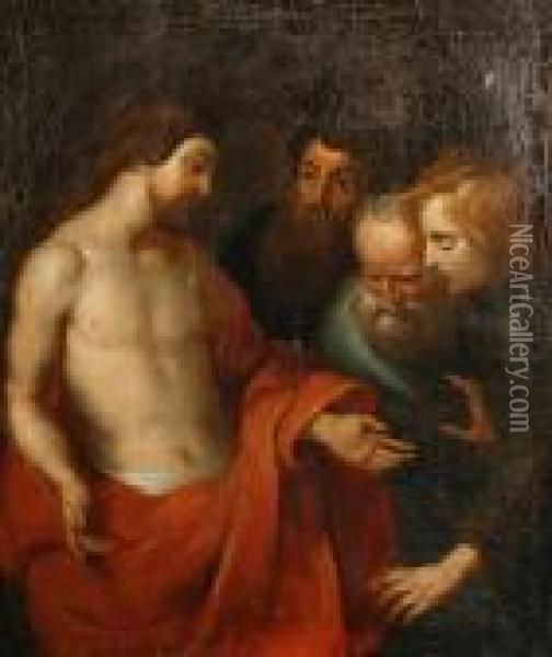 The Incredulity Of Saint Thomas Oil Painting - Peter Paul Rubens
