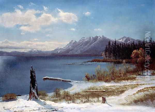 Lake Tahoe Oil Painting - Albert Bierstadt